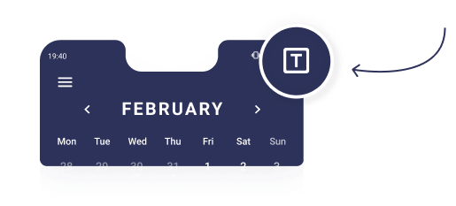 Tasker icon zoom in - Schedule App​